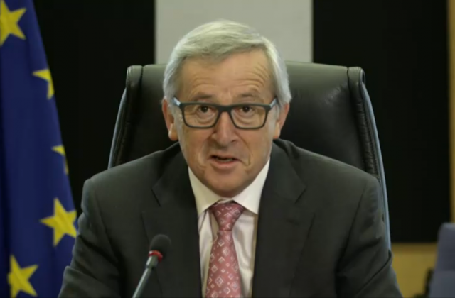 EU-Kommissions-Präsident Jean-Claude Juncker wirbt für den Digital Single Market