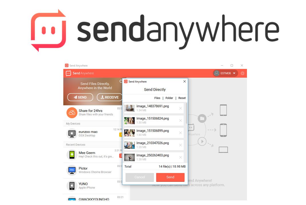 Send Anywhere ist eine gute Alternative zu klassischen Sharing via Clouddiensten.