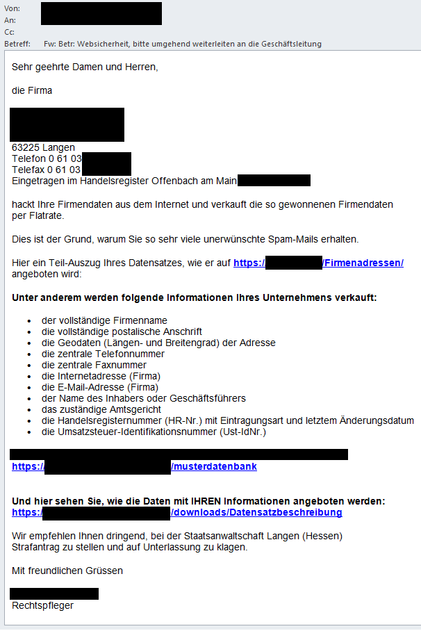 phishing mail
