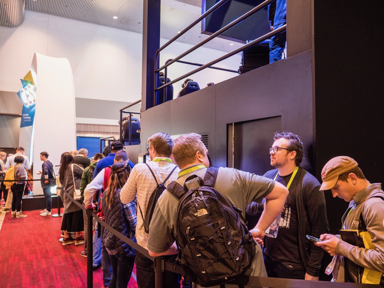 CES 2018 - Schlange stehen