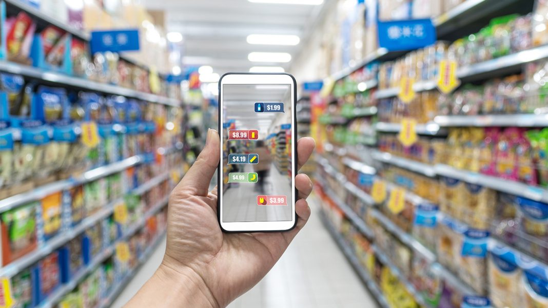 AR-App im Supermarkt
