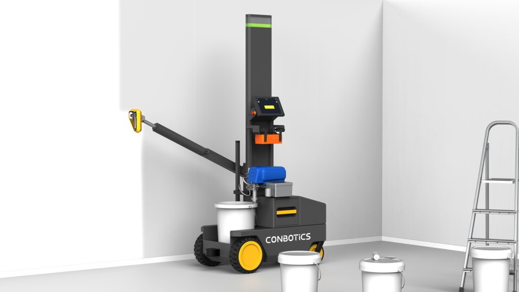 Mit der intelligenten Robotik-Lösung von ConBotics können Malerbetriebe effizienter arbeiten und ihre Mitarbeiter*innen von monotonen Aufgaben entlasten.